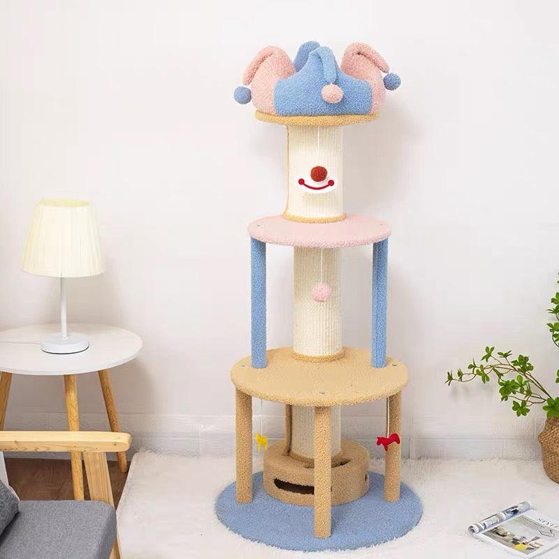 1.27m Cat Tower Climbing Tree and Multi Level Scratching Post Circus Style - Cat Factory Au