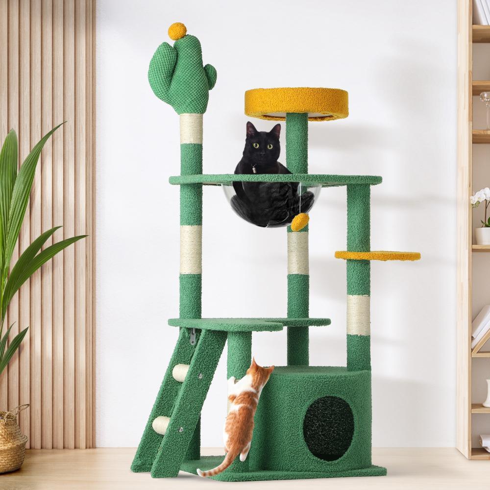 Cat Tree Tower Scratching Post 130cm Furniture Scratcher Pet Condo House - Cat Factory Au