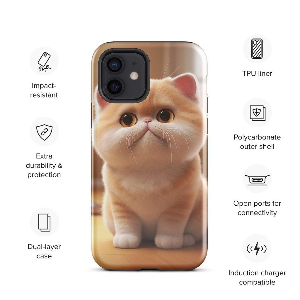 Tough Case for iPhone® - "Journey with Blook" - Cat Factory Au