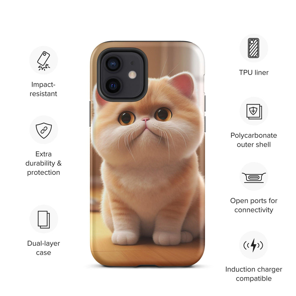 Tough Case for iPhone® - "Journey with Blook" - Cat Factory Au