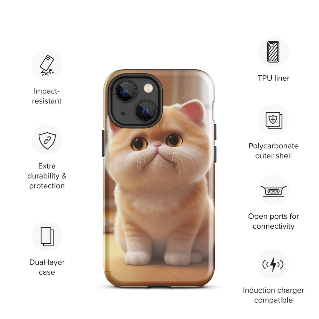 Tough Case for iPhone® - "Journey with Blook" - Cat Factory Au