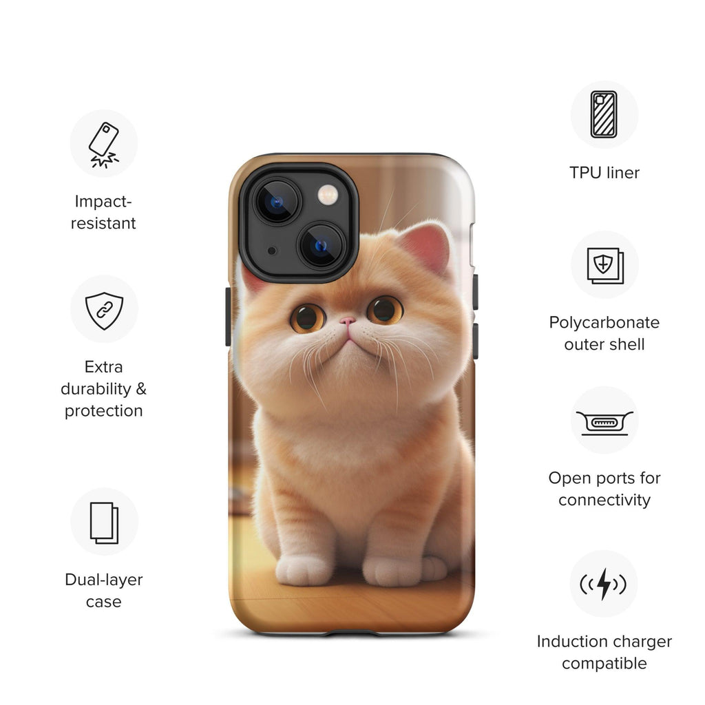 Tough Case for iPhone® - "Journey with Blook" - Cat Factory Au