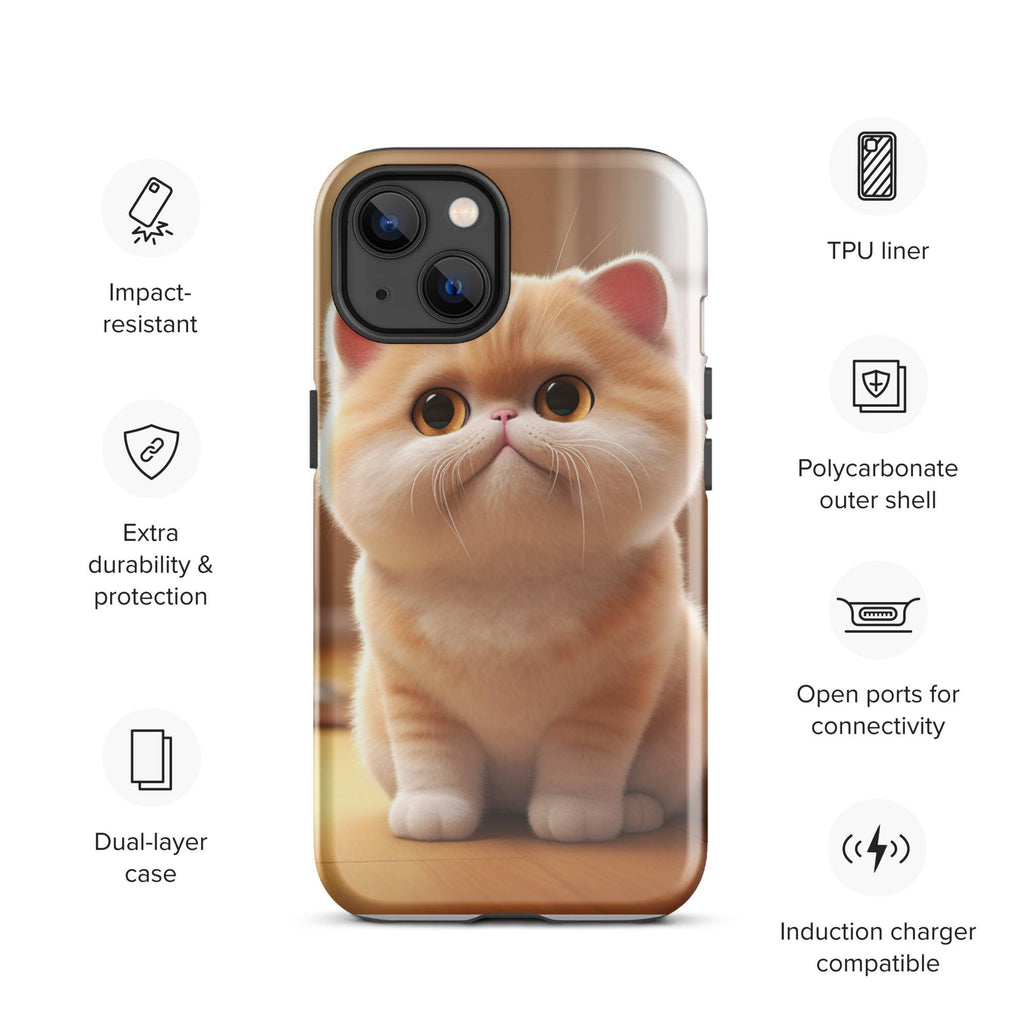 Tough Case for iPhone® - "Journey with Blook" - Cat Factory Au