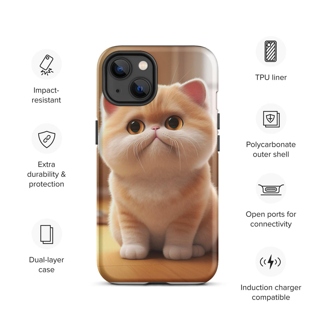 Tough Case for iPhone® - "Journey with Blook" - Cat Factory Au