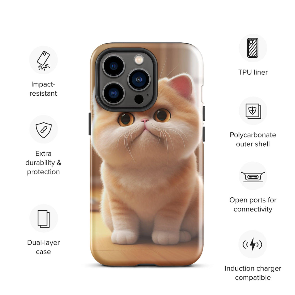 Tough Case for iPhone® - "Journey with Blook" - Cat Factory Au