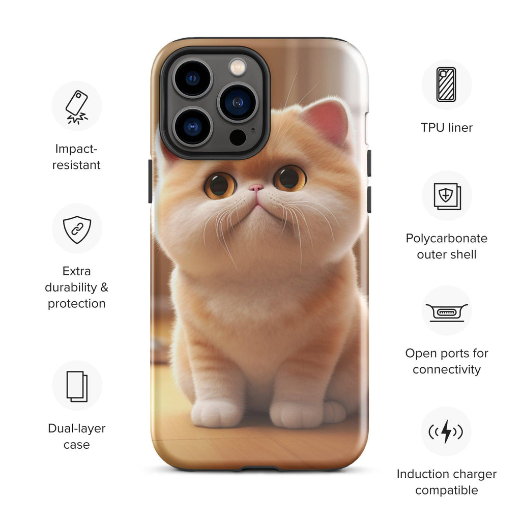 Tough Case for iPhone® - "Journey with Blook" - Cat Factory Au