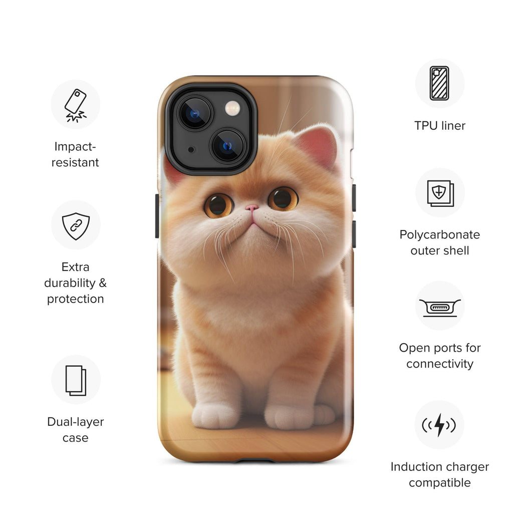 Tough Case for iPhone® - "Journey with Blook" - Cat Factory Au