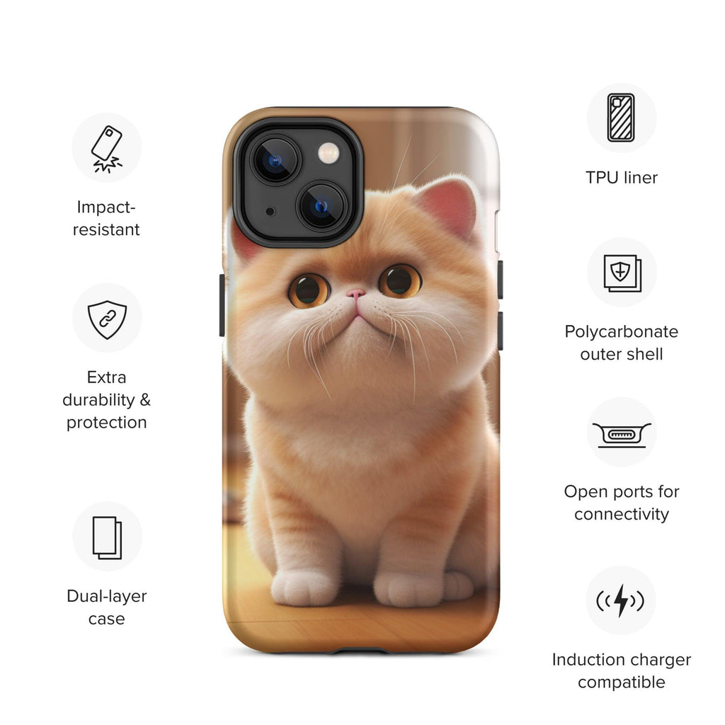 Tough Case for iPhone® - "Journey with Blook" - Cat Factory Au