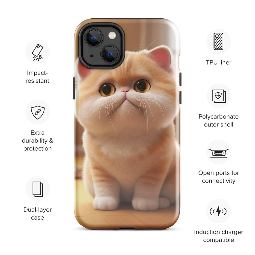 Tough Case for iPhone® - "Journey with Blook" - Cat Factory Au