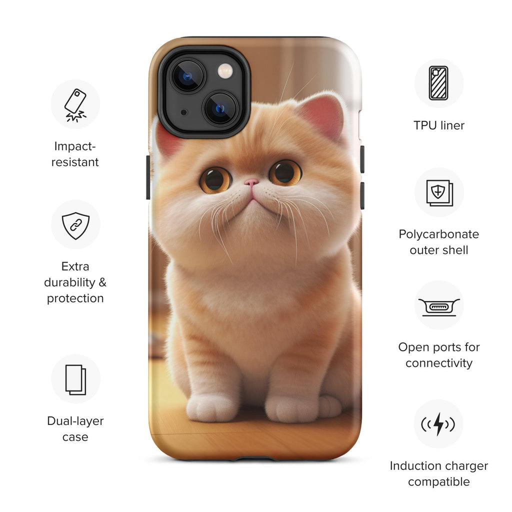 Tough Case for iPhone® - "Journey with Blook" - Cat Factory Au