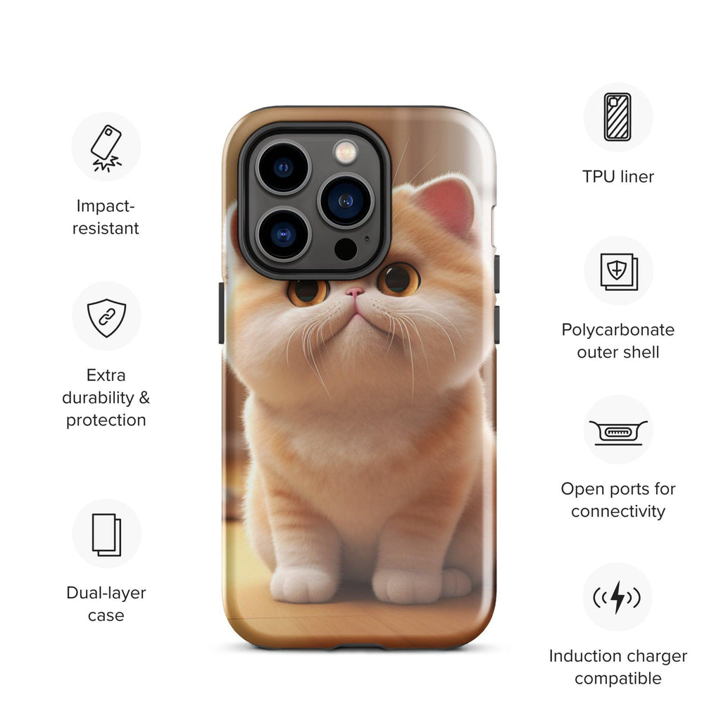 Tough Case for iPhone® - "Journey with Blook" - Cat Factory Au