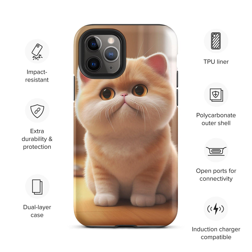 Tough Case for iPhone® - "Journey with Blook" - Cat Factory Au