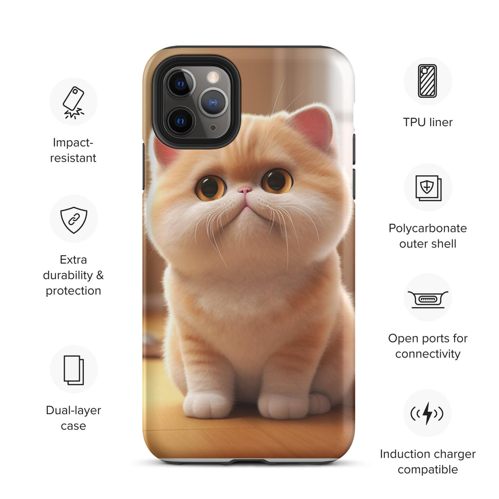 Tough Case for iPhone® - "Journey with Blook" - Cat Factory Au