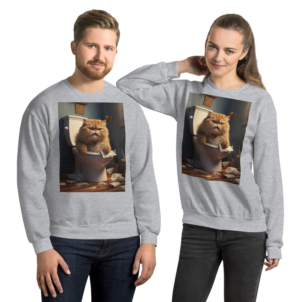 Unisex Sweatshirt - "Trashy Throne" - Cat Factory Au