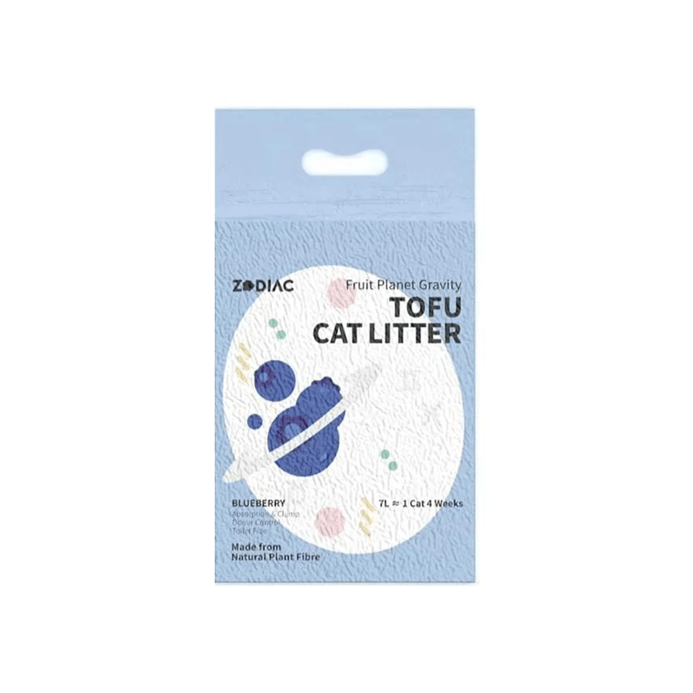 ZODIAC Blueberry Fruity Tofu Cat Litter 2.5kg - Cat Factory Au